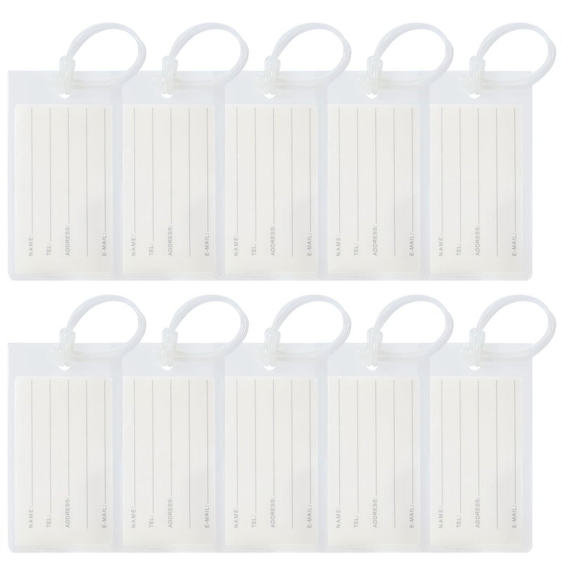 Sodsay 10 Pack Luggage Tags for Suitcases, Airplane Travel Essentials for Flying, International Travel Must Haves, and Luggage Accessories by Sodsay - Image 1